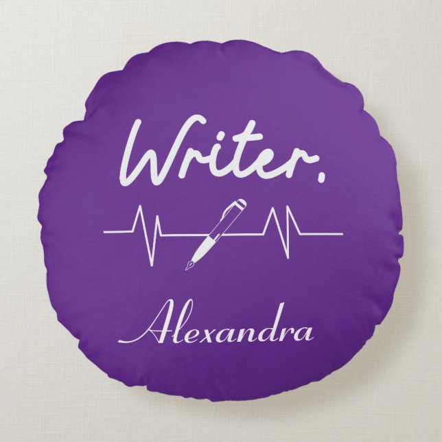 Writer  round pillow (Front)