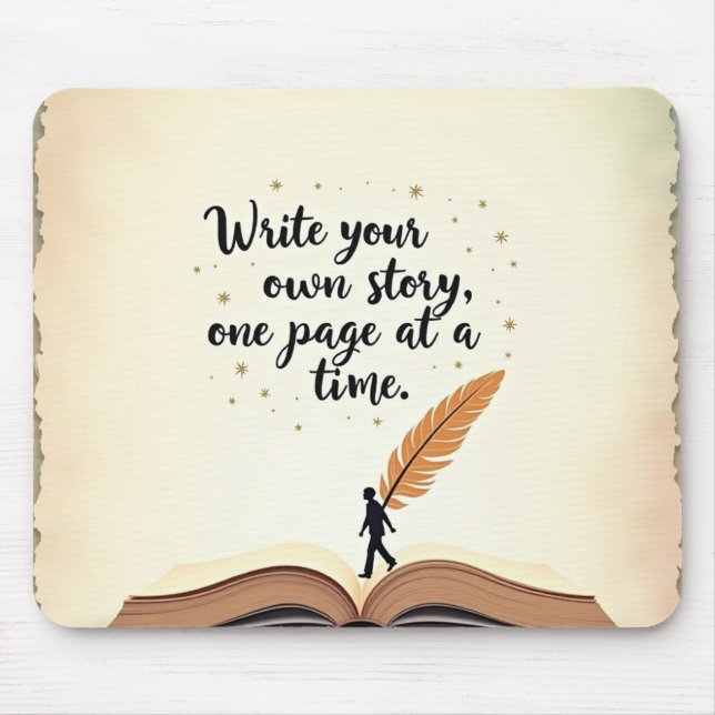 Writer’s Desk – Inspire every click and keystrok Mouse Mat (Front)