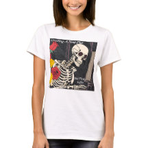 Writer’s T - Skeleton & Coffee-Fuelled Creativity