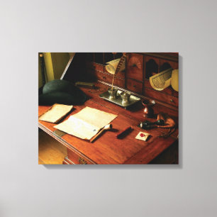 Writer - The desk of a gentleman  Canvas Print
