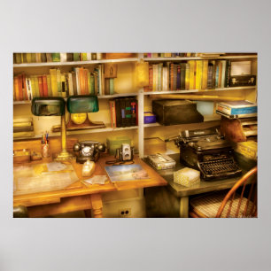 Writer - The desk of a writer Poster