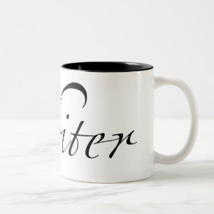 Writer Two-Tone Mug (black lettering)