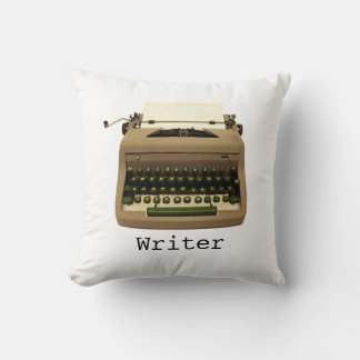 Writer Typewriter Throw Pillow
