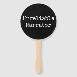 Writer - Unreliable Narrator I Hand Fan