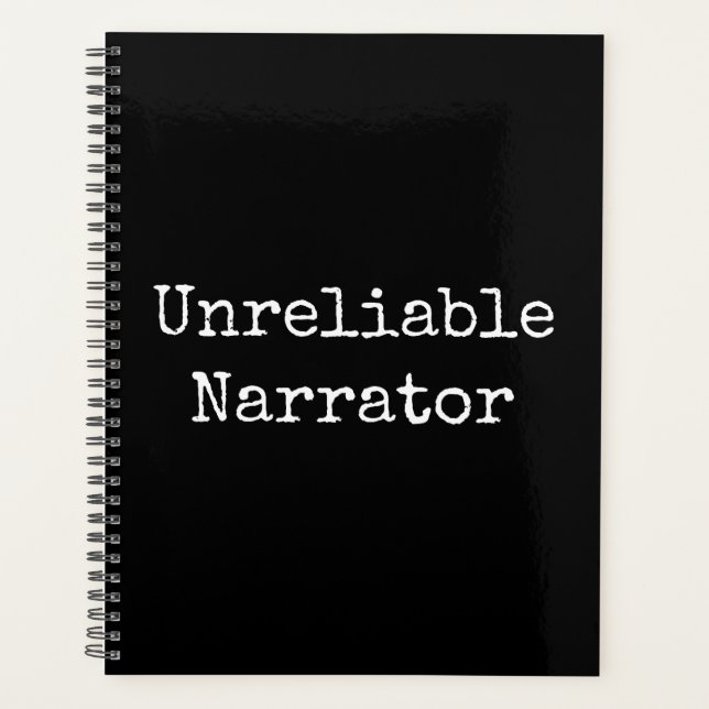 Writer - Unreliable Narrator I Planner (Front)
