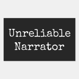Writer - Unreliable Narrator I Rectangular Sticker