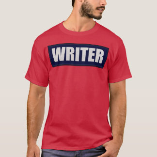 Writer Velcro Patch girl boy T-Shirt