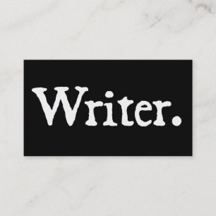 Writer w/ QR Code Business Card