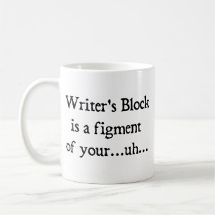 Writer's block coffee mug