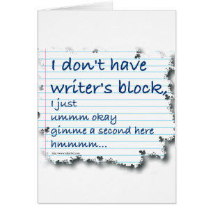 Writers Block Excuses