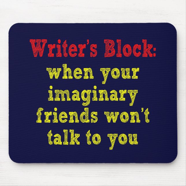 Writers Block: Mouse Mat (Front)