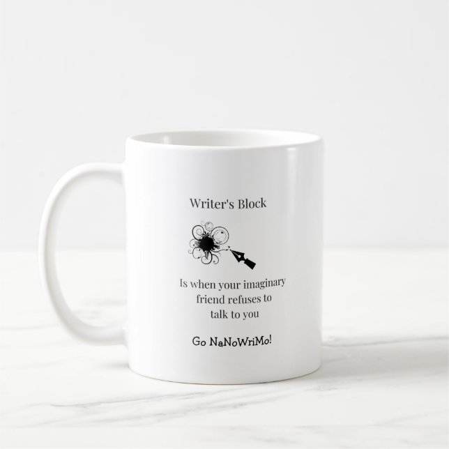 Writer's Block Mug NANOWRIMO (Left)