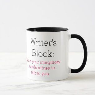Writer's Block: when your imaginary friends Mug
