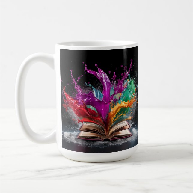 Writer's Delight Colourful Coffee Mug (Left)