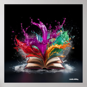 Writer's Delight Colourful Poster