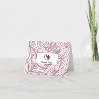 Writer's Folded Thank You Card