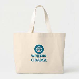 Writers for Obama Large Tote Bag