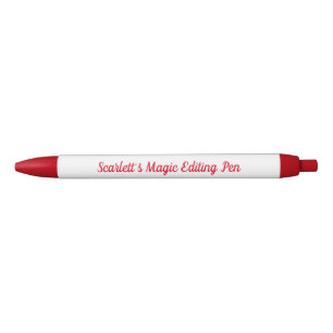 Writer's Gift Pen, Customisable, Red Script,  Ink Pen