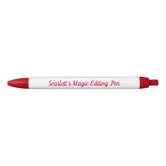 Writer's Gift Pen, Customisable, Red Script, Ink Pen