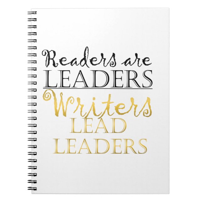 Writers Lead the Leaders Notebook (Front)