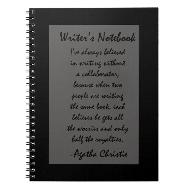 Writer's Notebook - Agatha Christie (Front)
