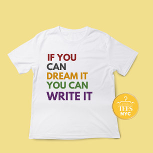 Writer's Quote T-shirts Fall Colours