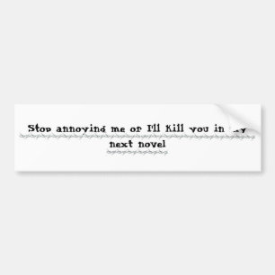 Writers Revenge Bumper Sticker