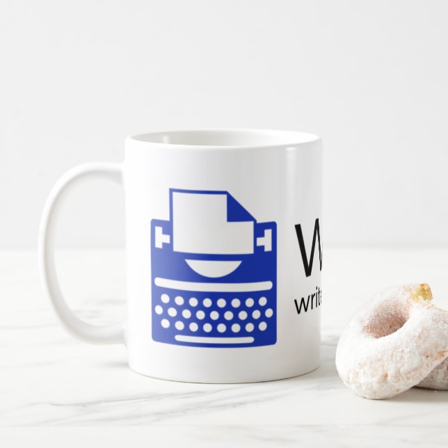 Writers' Room of Boston logo mug (With Donut)
