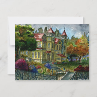 Writer's shelter postcard