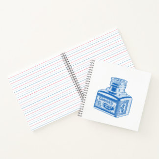 Writing Fluid Vintage Ink Bottle Notebook