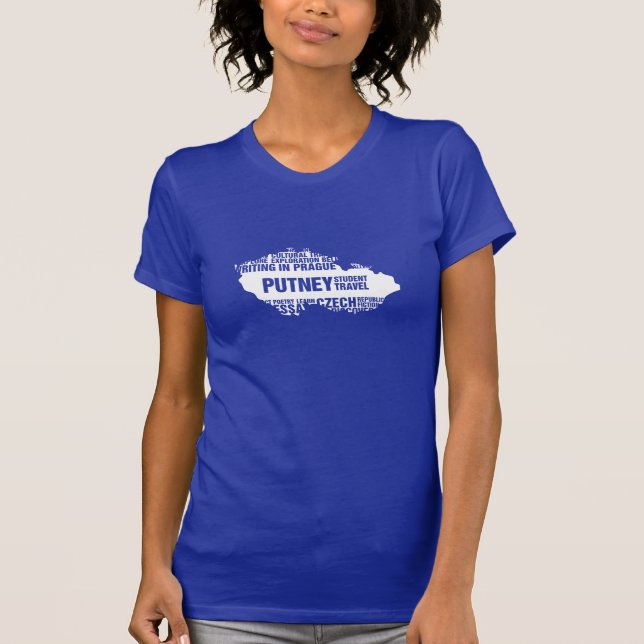 Writing in Prague T-Shirt in Multiple Colours (Front)