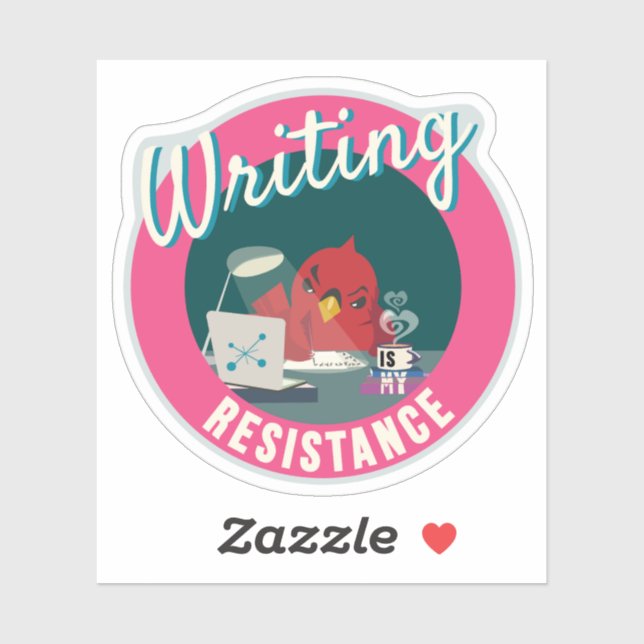 "Writing is My Resistance" compact circle (Sheet)
