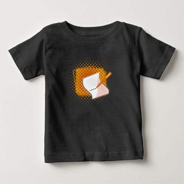 Writing Lover  Baby T-Shirt (Front)