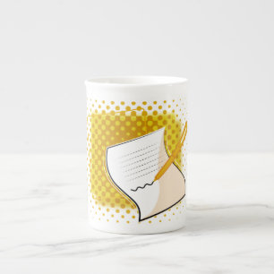 Writing Lover  Bone China Mug