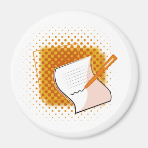 Writing Lover  Magnet