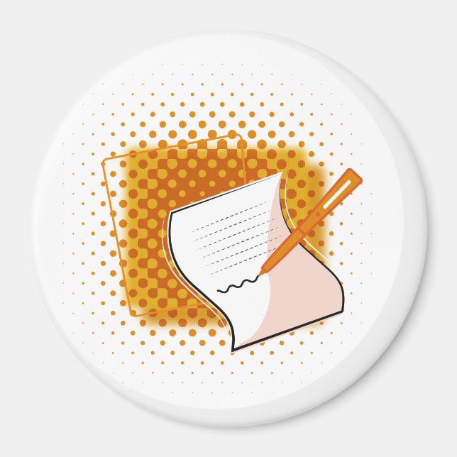 Writing Lover  Magnet (Front)