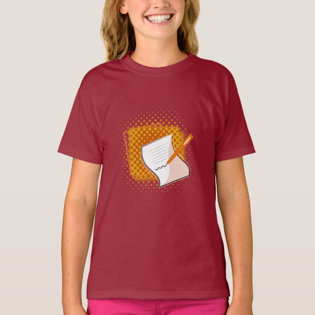 Writing Lover  T-Shirt (Front)