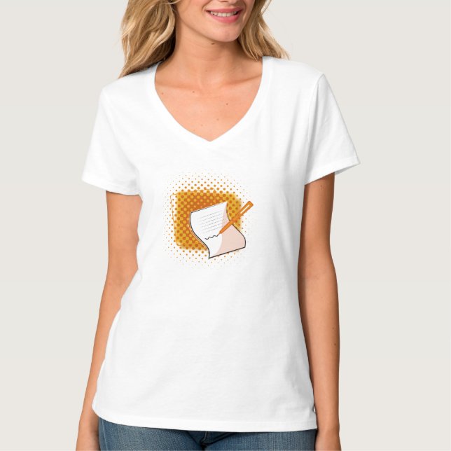 Writing Lover  T-Shirt (Front)