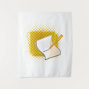 Writing Lover Tapestry