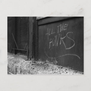 writing on the wall postcard