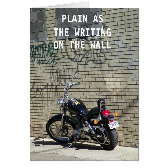 WRITING ON THE WALL-THANKS! CARD