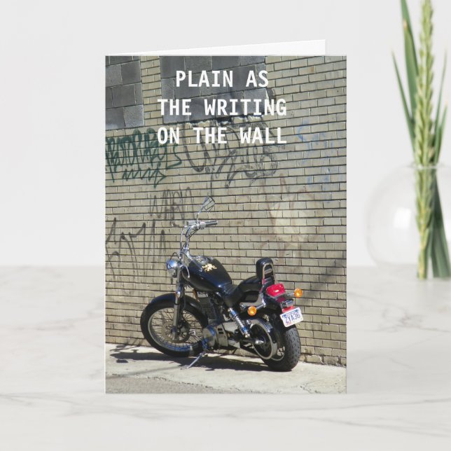 WRITING ON THE WALL-THANKS! THANK YOU CARD (Front)