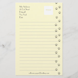 Writing Paper for Cat Lovers