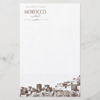 Writing Paper Moroccan Kasbah
