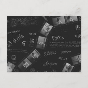 Writing Photogram Postcard