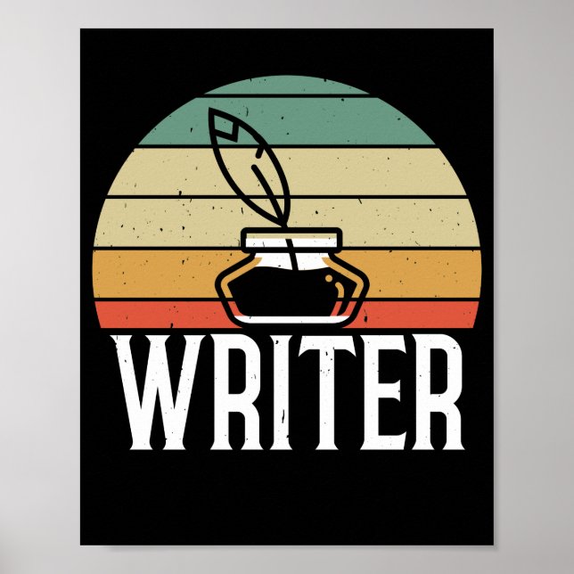 Writing Published Author Book Writer Poster (Front)
