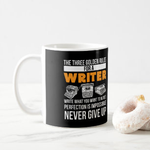 Writing Published Author The Three Golden Rules Coffee Mug