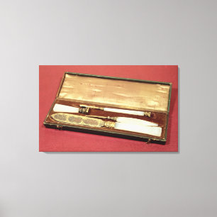 Writing set given to his wife, Eveline Hanska Canvas Print