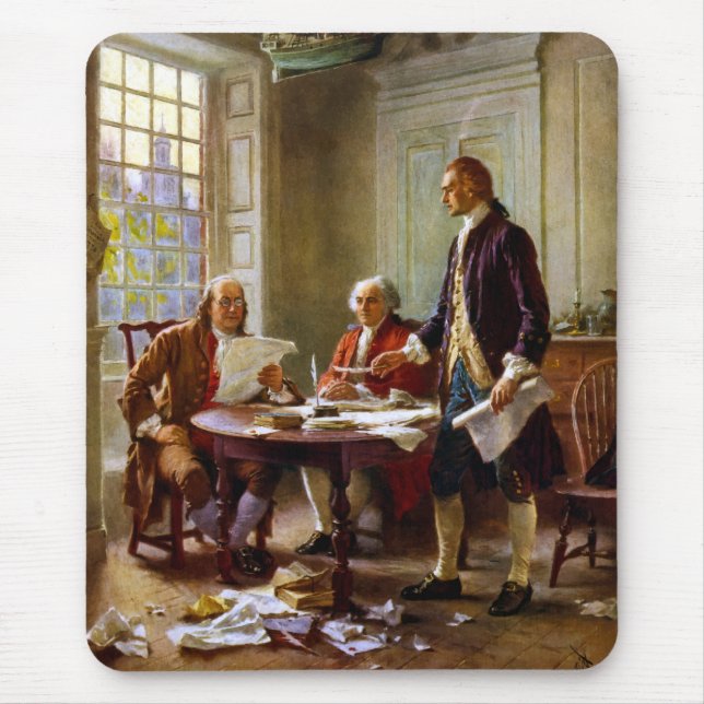 Writing The Declaration of Independence Mouse Mat (Front)