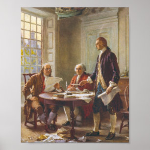 Writing The Declaration Of Independence Poster